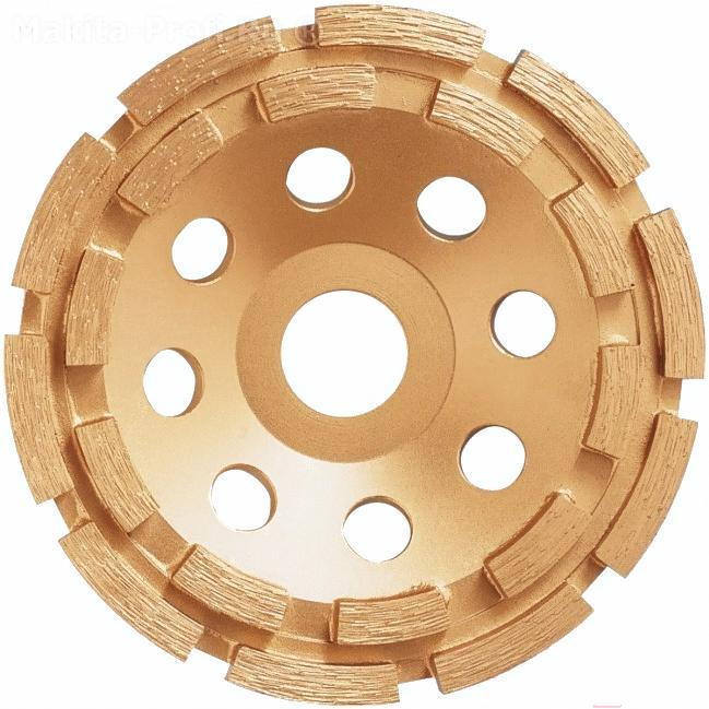 

Алмазная чашка Makita 125х22 мм по бетону двурядная [D-60660], 125х22 мм по бетону двурядная
