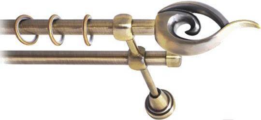 

Карниз Lm Decor Наутилус 012 2р гладкий 4м антик, Наутилус 012 2р гладкий 16мм 4.0м