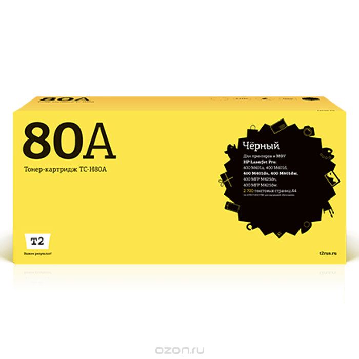 

Картридж для принтера и МФУ T2 TC-H80A, TC-H80A