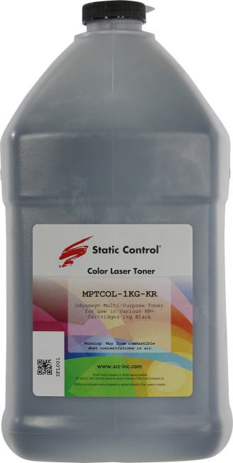 

Тонер Static Control TRMPTCOL-1KG-K черный