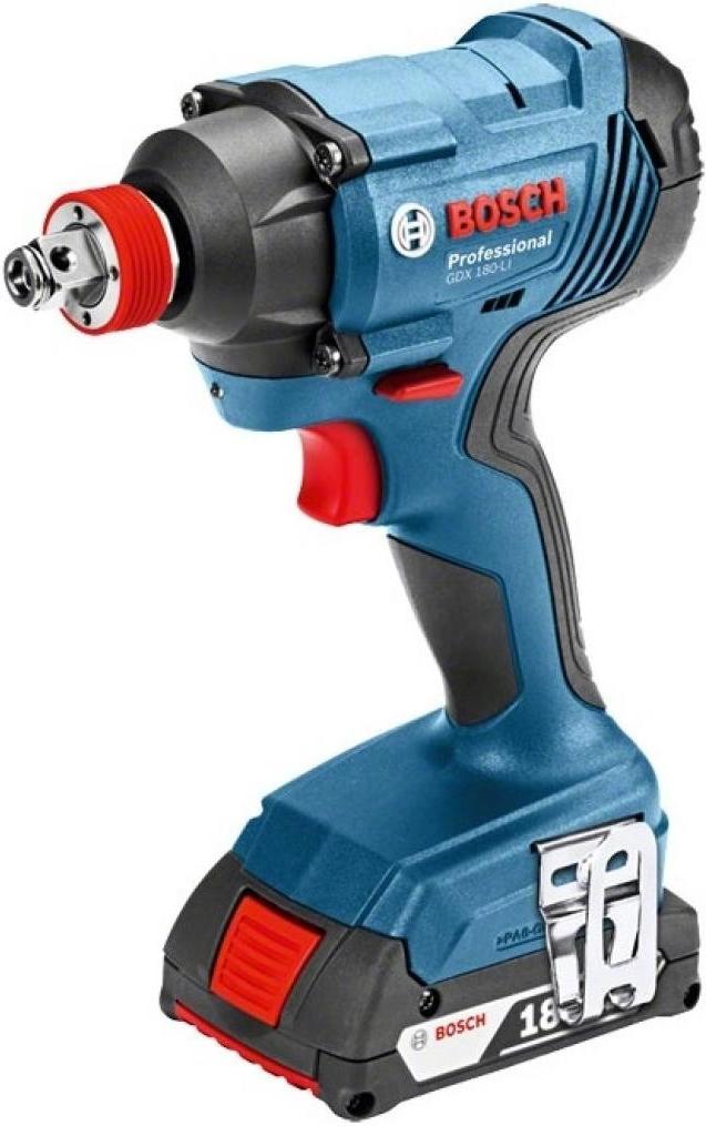 

Ударный гайковерт Bosch GDX 180-LI Professional 06019G5220 (с 2-мя АКБ), Гайковерт Bosch GDX 180-LI Professional 0.601.9G5.220