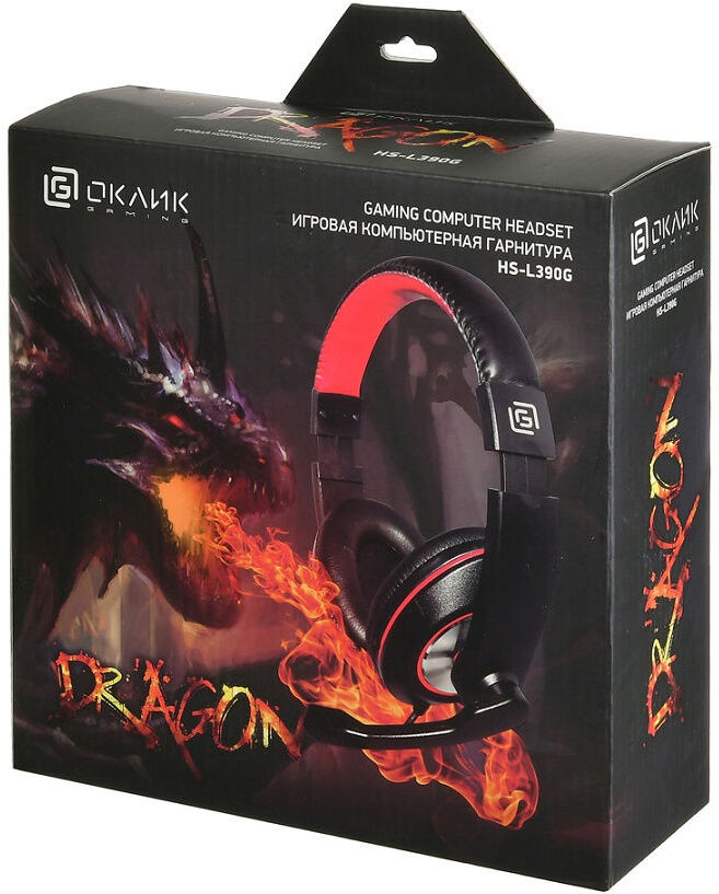 

Наушники с микрофоном Oklick GMNG HS-L990G черный (1547035)
