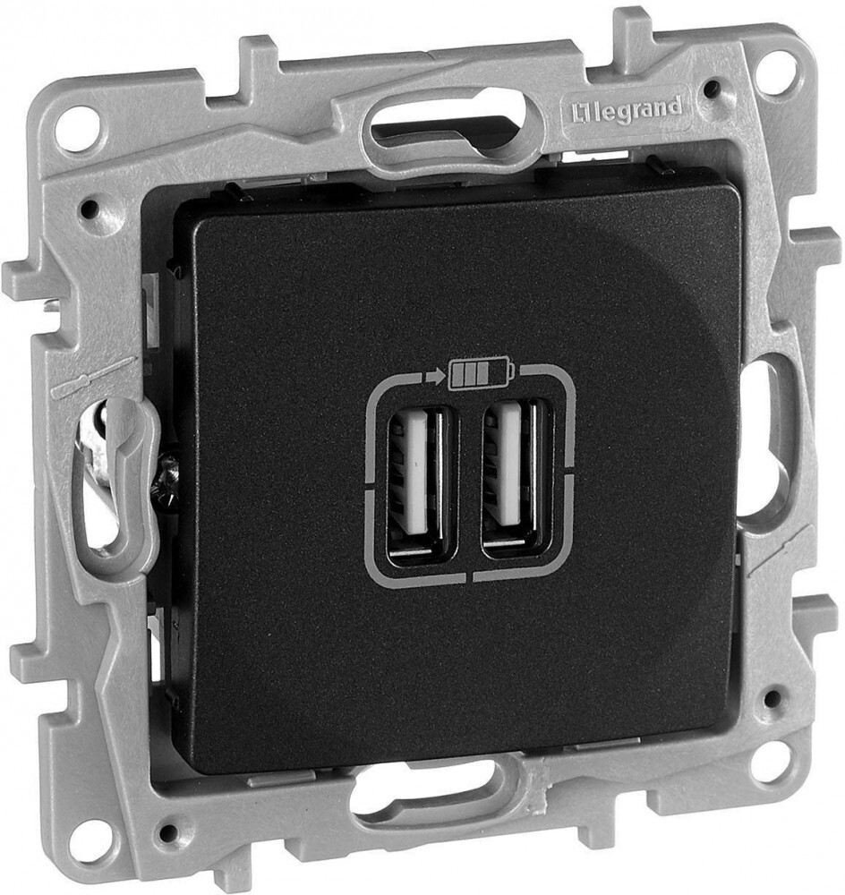

Зарядное устройство Legrand Etika Type A + Type C антрацит (672636)