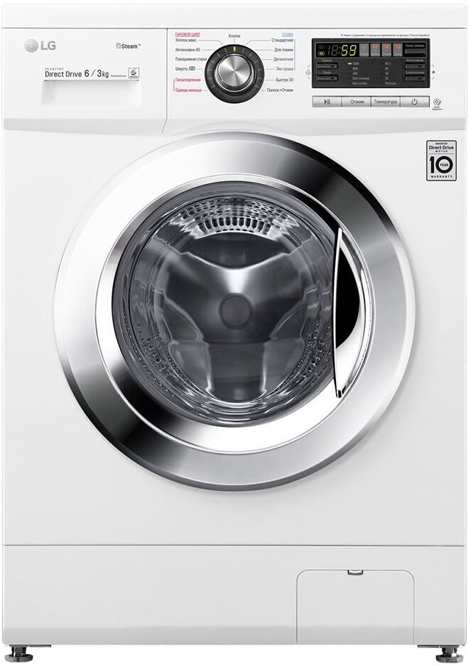 

Стирально-сушильная машина LG F1296CDS3, Стиральная машина LG F1296CDS3