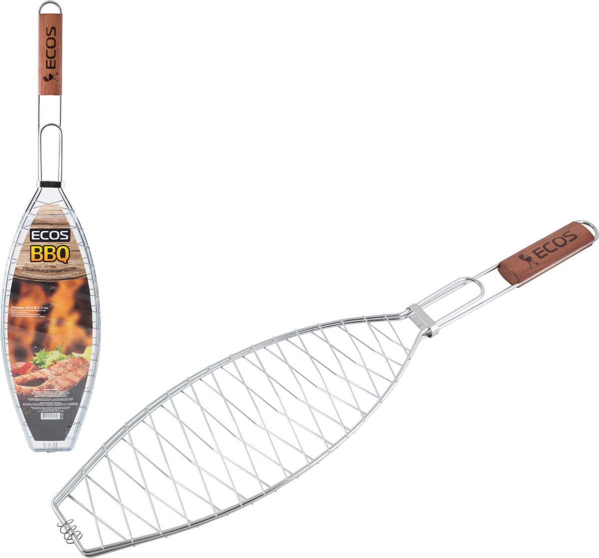 

Решетка для барбекю Ecos RD-114D 40х15х2 см