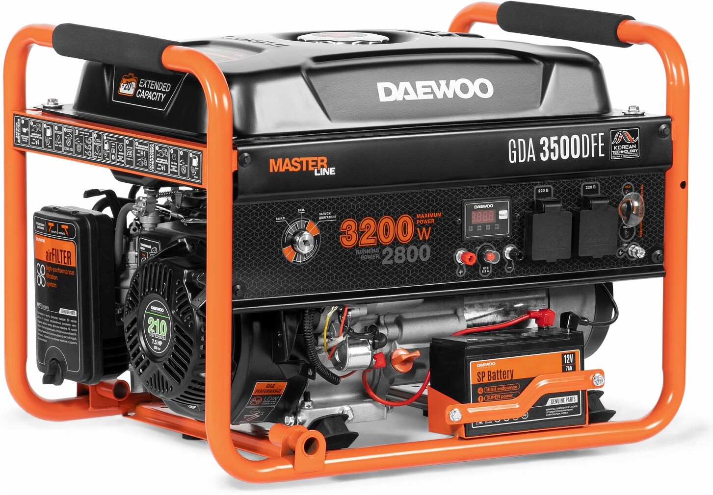 

Газовый генератор Daewoo Power GDA 3500DFE