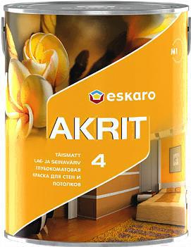 

Краска Eskaro Akrit 4 (9.5л), Akrit 4 9.5 л