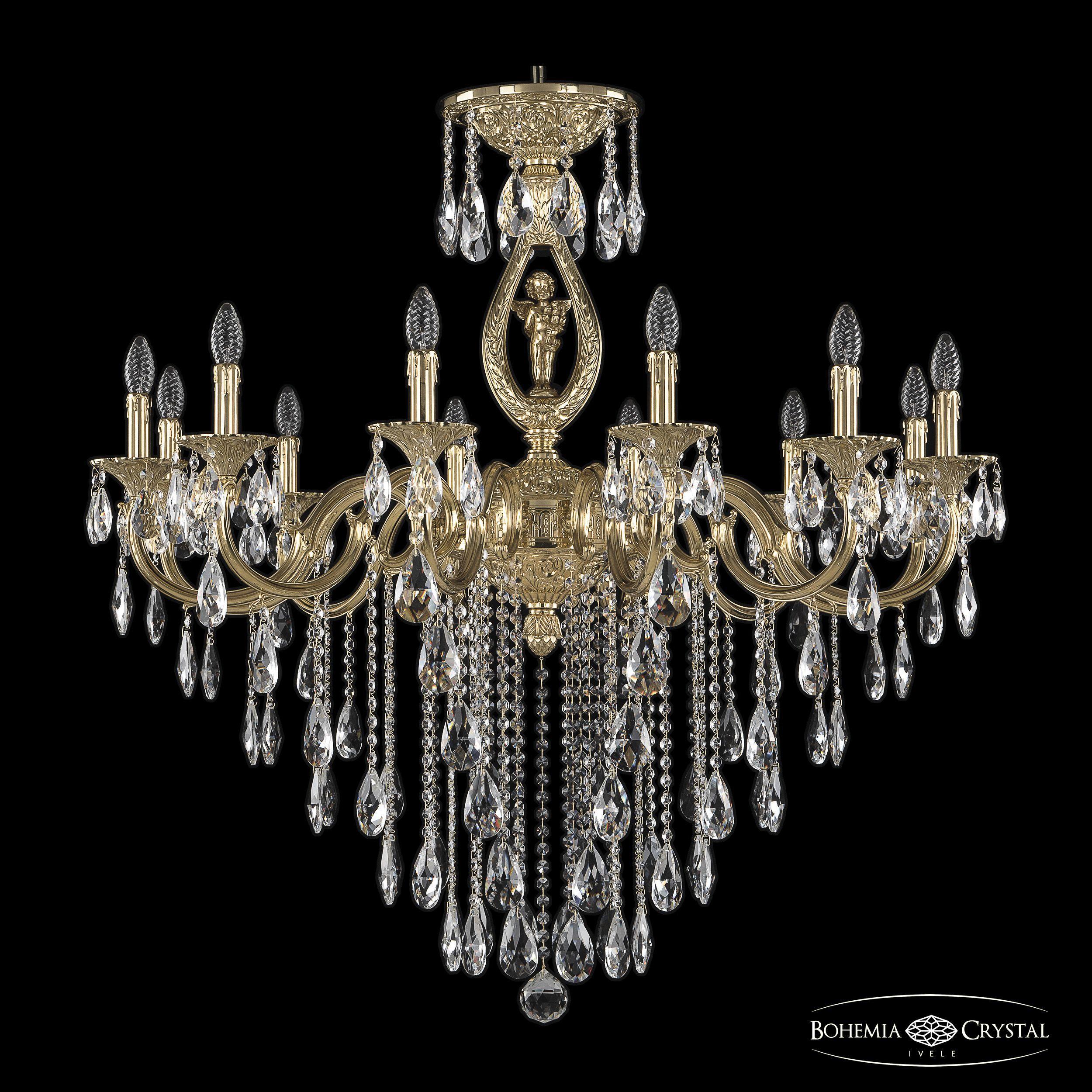 

Подвесная люстра Bohemia Ivele Crystal 72401/12/360 B G FA10B