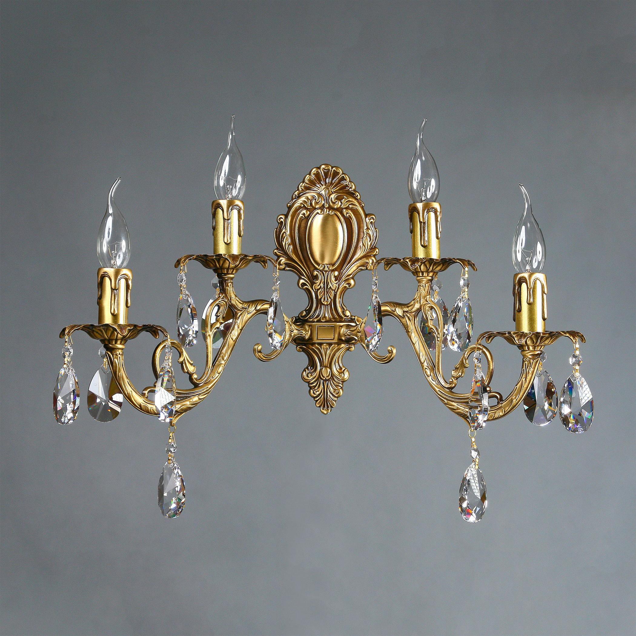 

Бра AMBIENTE by BRIZZI 8888/2+2 AB Tear drop [8888/2+2 AB Tear Drop], Бра AMBIENTE by BRIZZI 8888/2+2 AB Tear drop