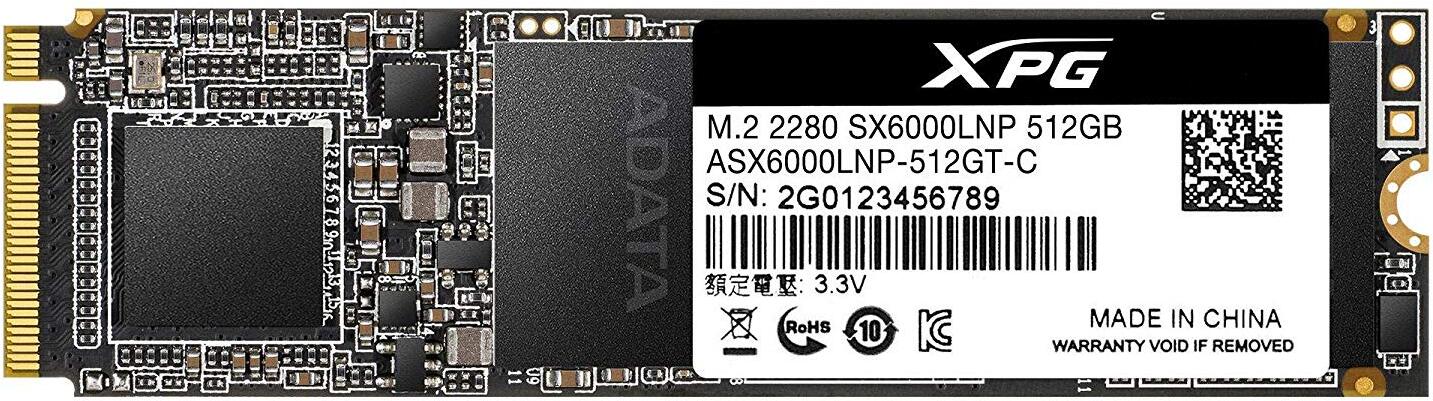 

SSD A-Data XPG SX6000 Lite 512GB ASX6000LNP-512GT-C, Накопитель SSD A-Data XPG SX6000 Lite 512GB ASX6000LNP-512GT-C