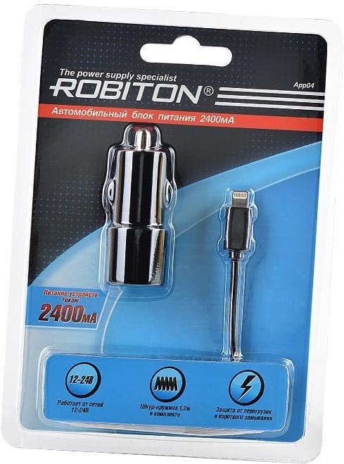 

Блок питания Robiton App05 Charging Kit 2.4A iPhone-iPad [БЛ14266], App05 Charging Kit 2.4A iPhone-iPad