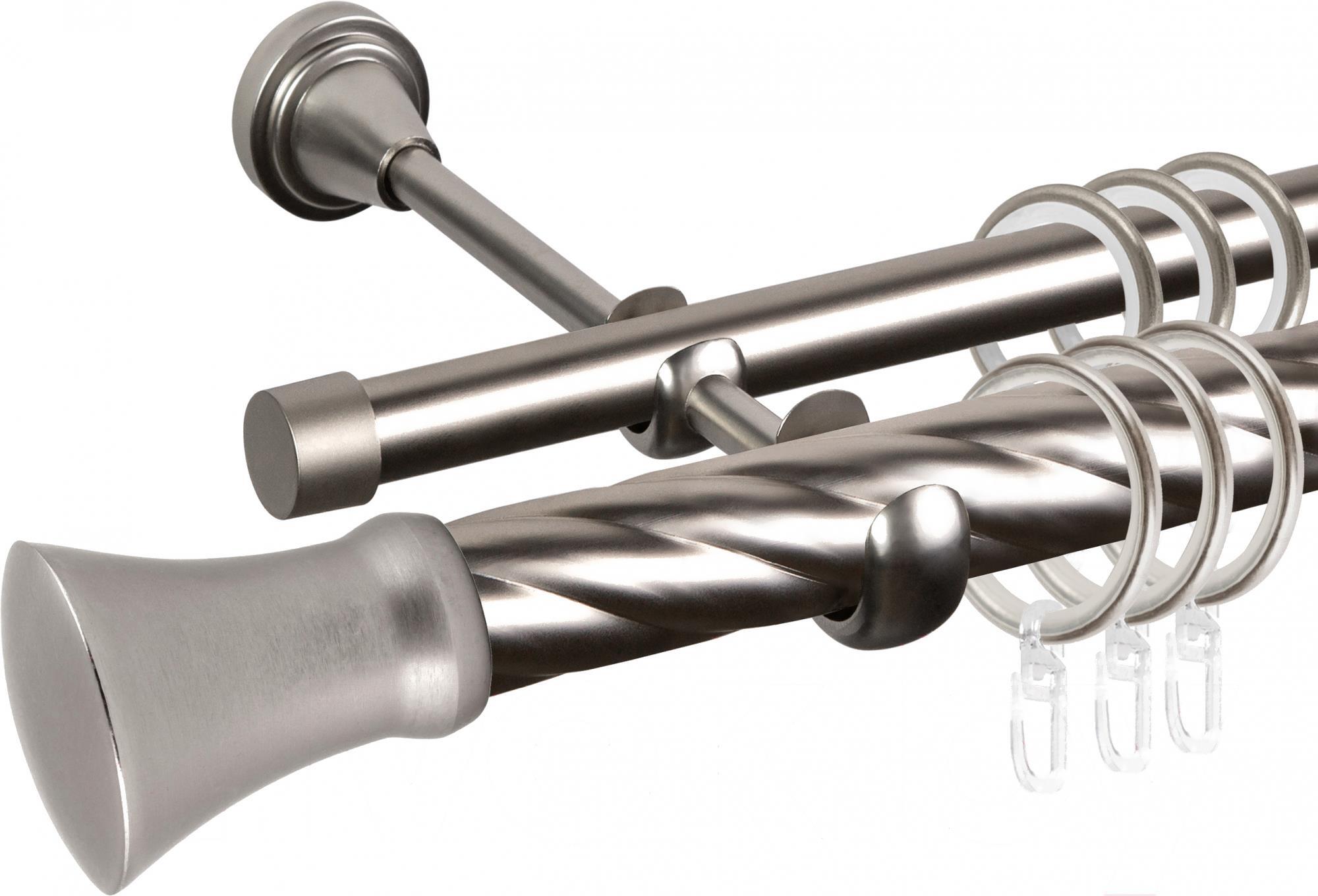 

Карниз АС ФОРОС Grace D25К/16Г составной + наконечники Монако 2.8м сатин