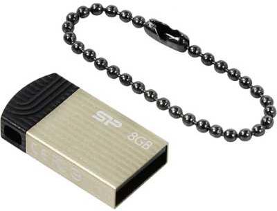 

Usb flash Silicon-Power 8GB Touch T20 USB 2.0 шампань [SP008GBUF2T20V1C], 8GB Touch T20 USB 2.0