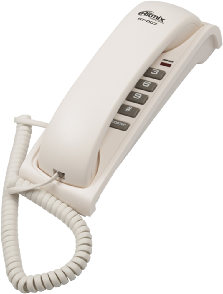

Проводной телефон Ritmix RT-007 (белый), Проводной телефон Ritmix RT-007 White