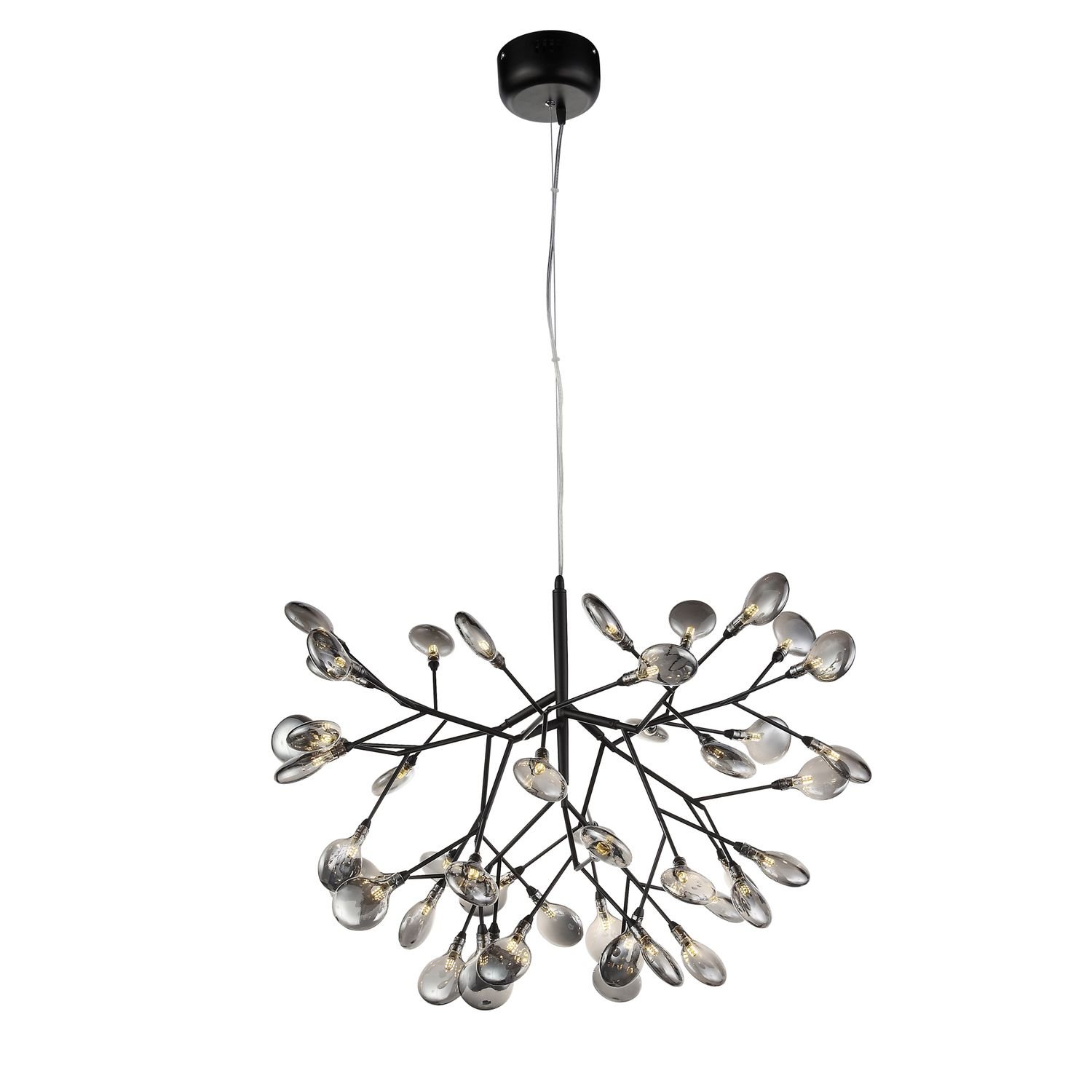 

ST-Luce SL411.413.45 Люстра подвесная ST-Luce Черный/Дымчатый G4 45*1,5W, SL411.413.45 Люстра подвесная ST-Luce Черный/Дымчатый G4 45*1,5W