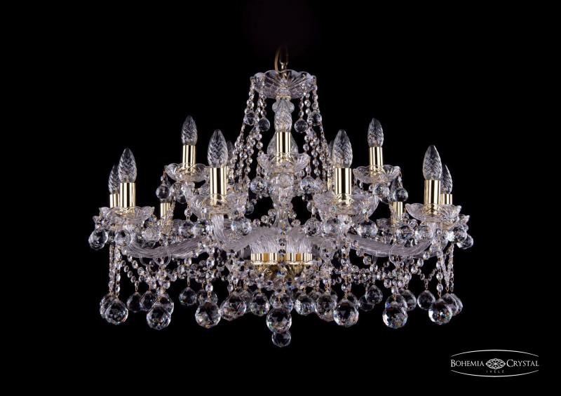 

Подвесная люстра Bohemia Ivele Crystal 1413/10+5/300/G/Balls