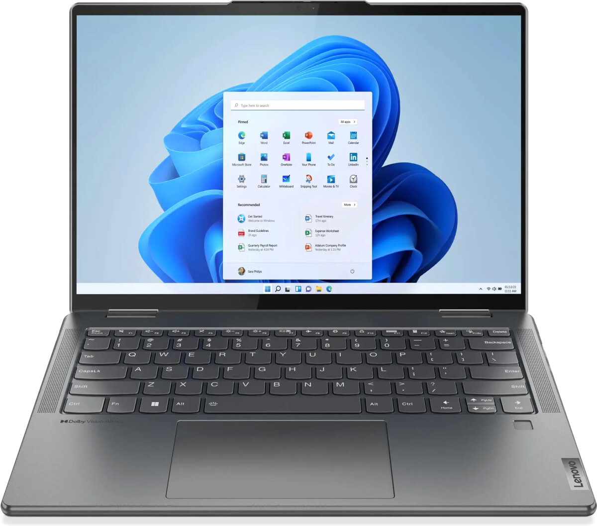 

Ноутбук Lenovo Yoga 7 14IAL7 Grey (82QE007QRU)