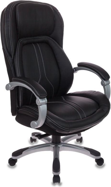 

Офисное кресло Бюрократ T-9919/BLACK рец.кожа/кожзам черный [480963], T-9919/BLACK