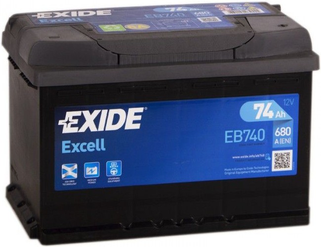 

Аккумулятор Exide Excell EB740 (74 А/ч)