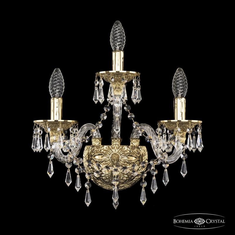 

Бра Bohemia Ivele Crystal хрустальная [16103B/2+1/141 G], хрустальная