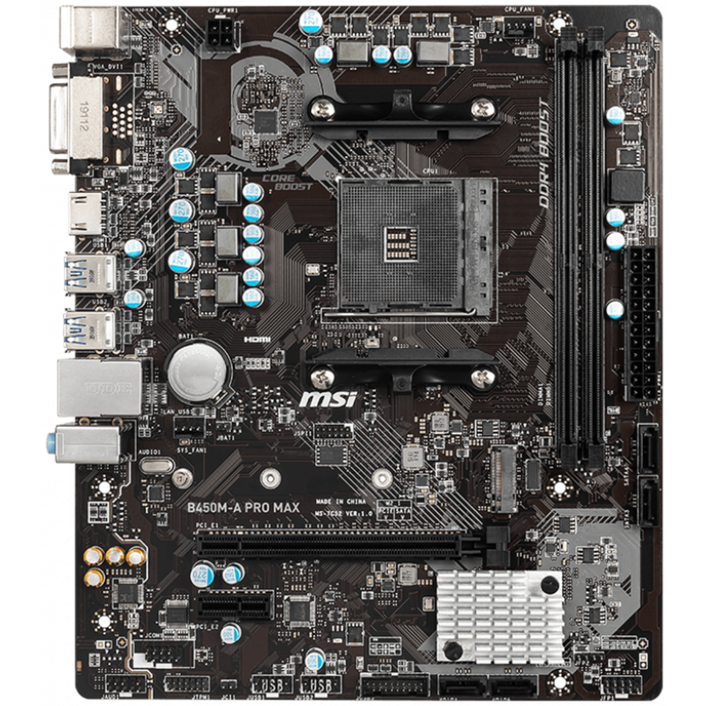 

Материнская плата MSI B450M-A PRO MAX, B450M-A PRO MAX