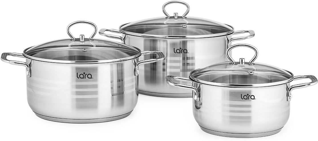 

Набор посуды Lara LR02-80 Standart, Набор кастрюль LARA Standart LR02-80