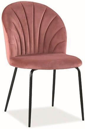 

Стул Signal LOLA VELVET античный розовый/черный мат, LOLA VELVET