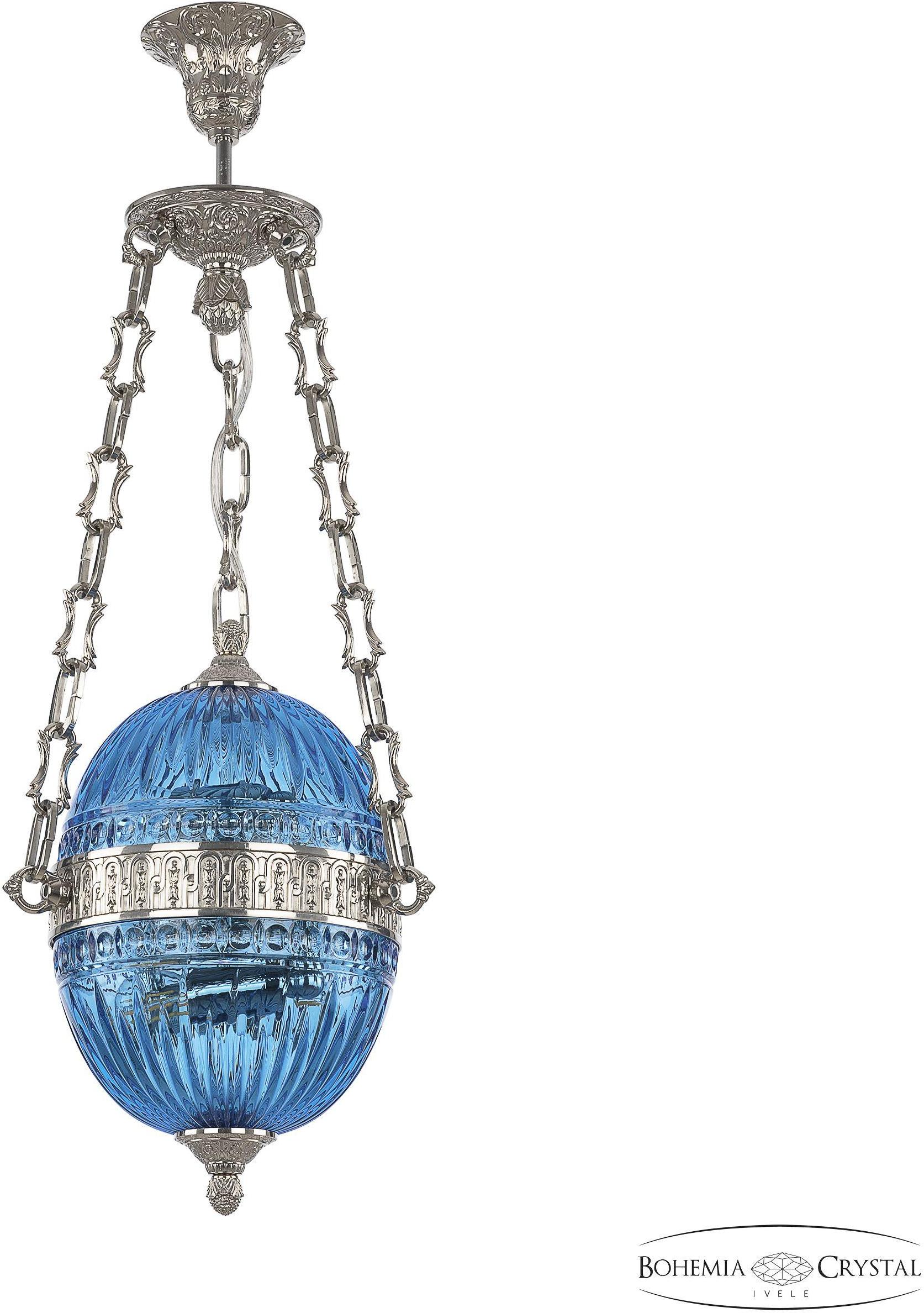 

Подвесная люстра Bohemia Ivele Crystal 71000P/20 Ni Aquamarine/M-1G