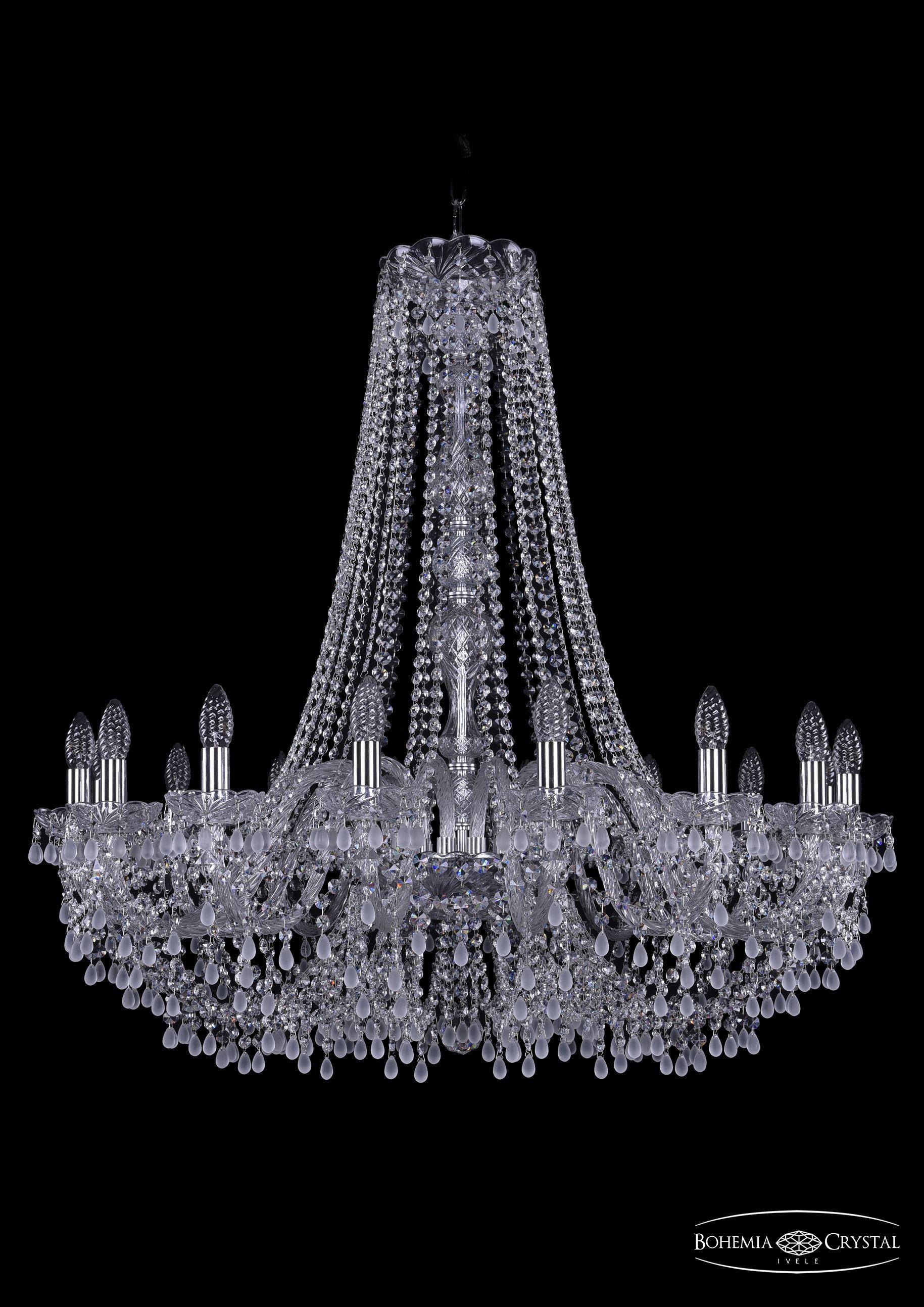 

Подвесная люстра Bohemia Ivele Crystal 1410/16/360/h-95/Ni/V0300