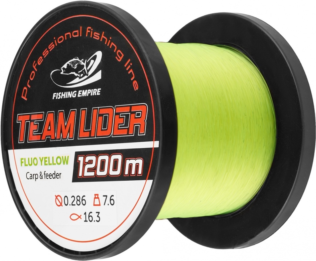 

Леска монофильная Lider FLUO 1200 м 0,23 мм Yellow [CFY-0234], Леска монофильная Lider FLUO 1200 м 0,23 мм CFY-0234 Yellow