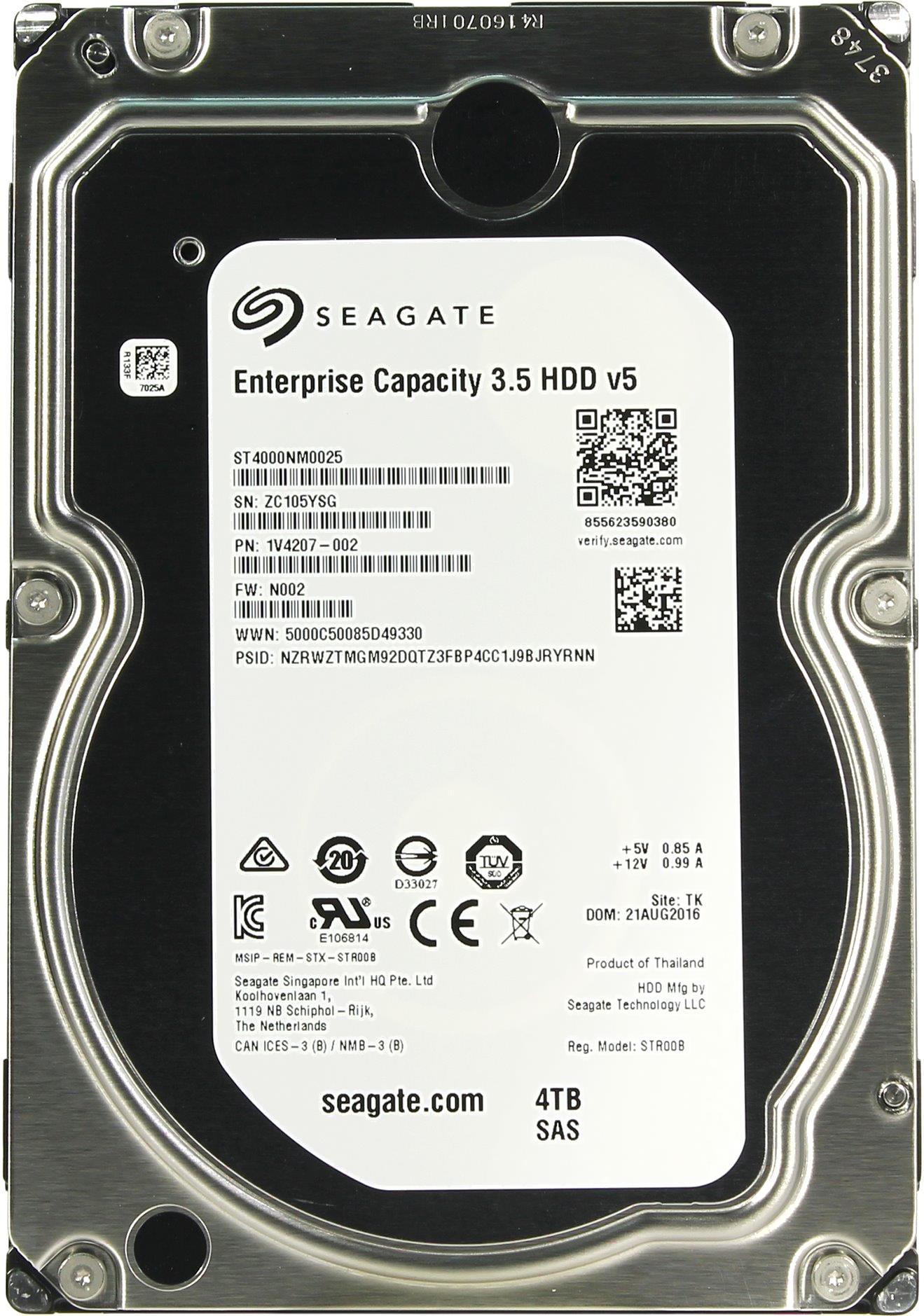 

Жесткий диск Seagate Enterprise Capacity 4TB [ST4000NM0025], Жесткий диск Seagate Enterprise Capacity 4TB ST4000NM0025
