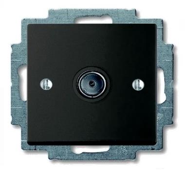 

Розетка ABB Basic 55 1724-0-4313 шато-черный, Basic 55 1724-0-4313