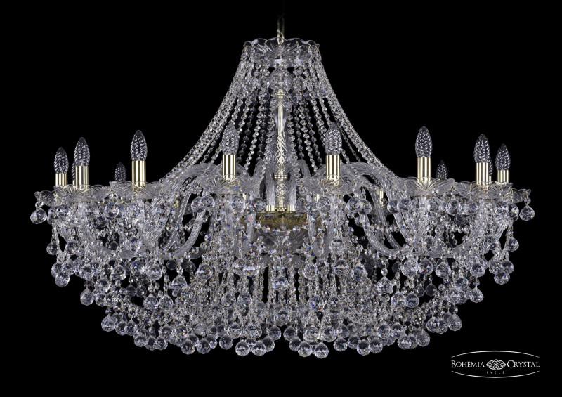 

Подвесная люстра Bohemia Ivele Crystal 1409/16/400/G