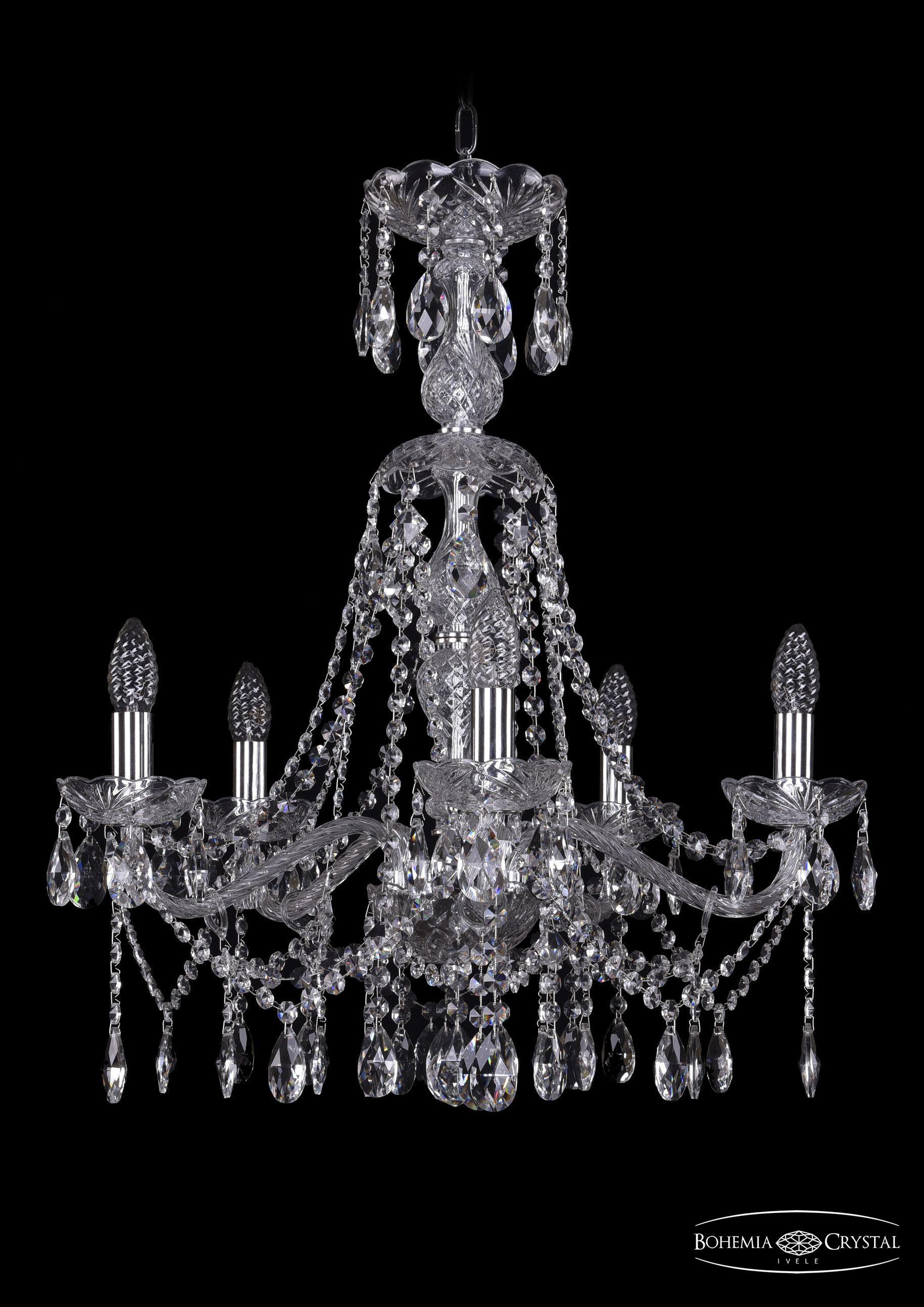 

Подвесная люстра Bohemia Ivele Crystal 1413/5/200/XL-66/Ni