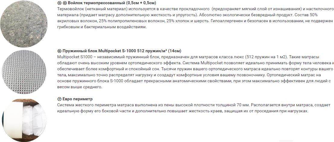 

Матрас Фабрика сна Gold G-5 170x200, Gold G-5 170x200