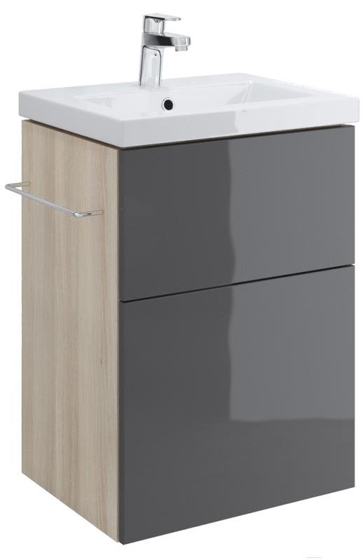 

Тумба под умывальник Cersanit Smart B-SU-SMA-CO60/Gr (серый, для Como 60), Smart для Como 60