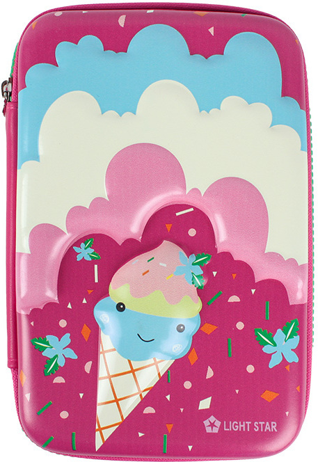 

Пенал Darvish ICE CREAM малиновый DV-LCH801-23