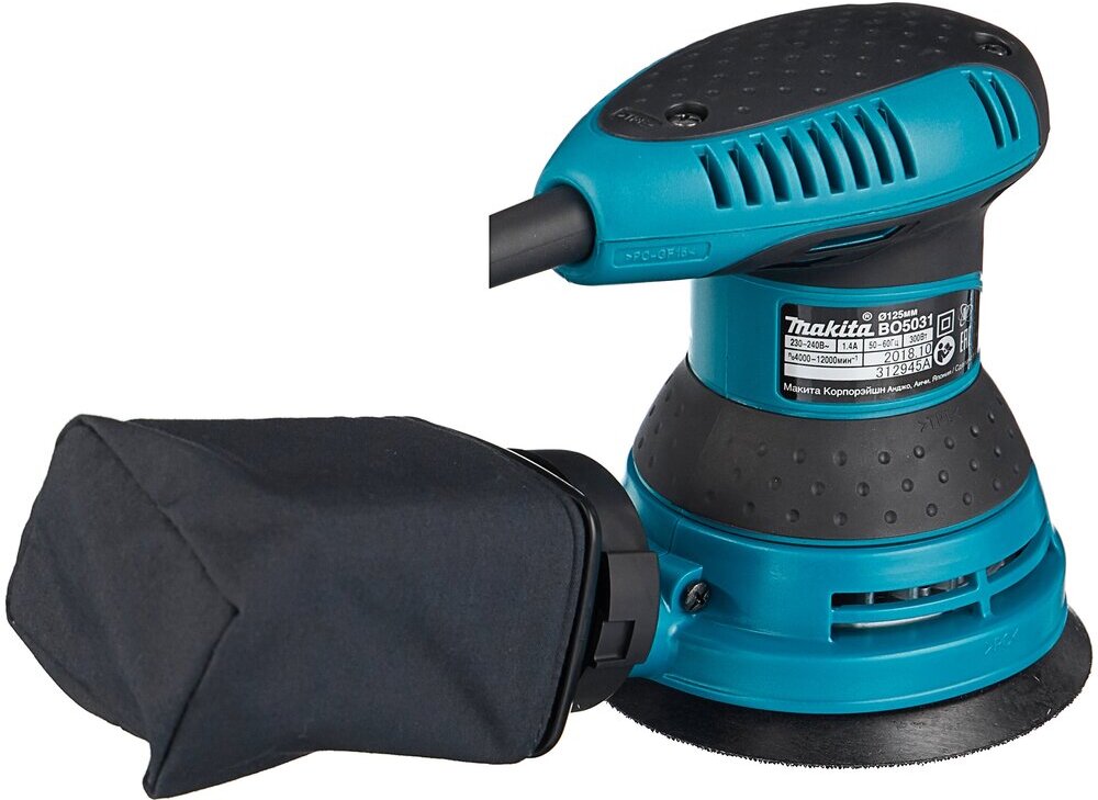 

Эксцентриковая шлифмашина (орбитальная) Makita BO5031K, Шлифмашина Makita BO5031K