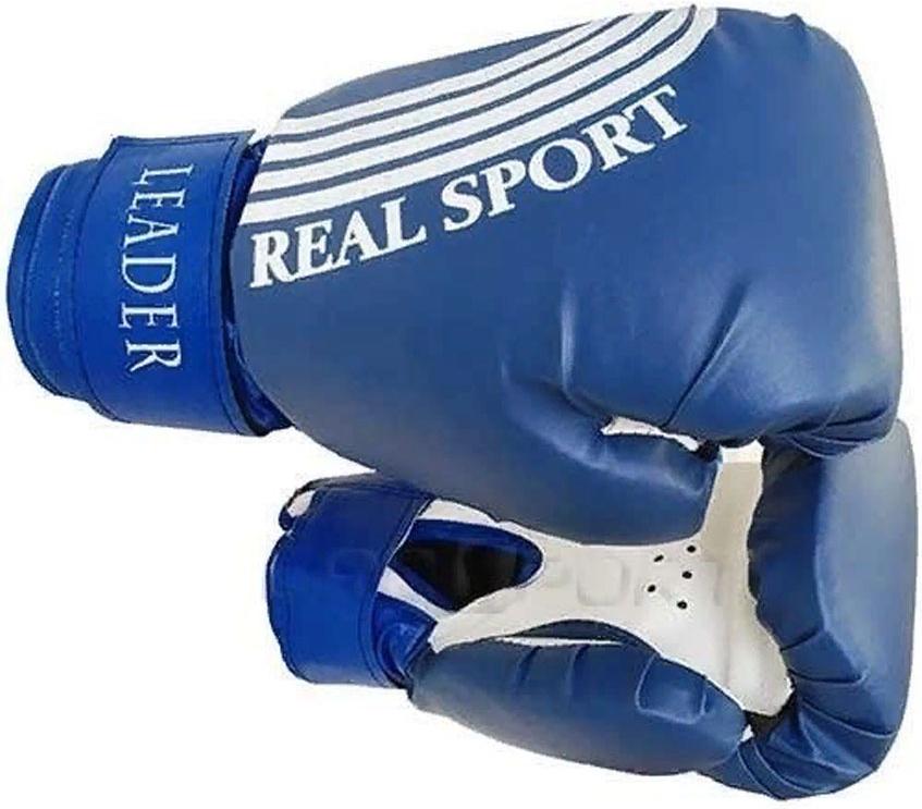 

Боксерские перчатки Real sport Leader 4 унций синий, Leader 4 унций