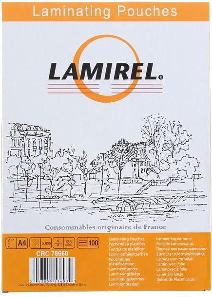 

Пленка для ламинирования Fellowes Lamirel LA-78660 А4, 125мкм (100шт), Пленка для ламинирования Fellowes Lamirel LA-78660 А4 125мкм 100 шт
