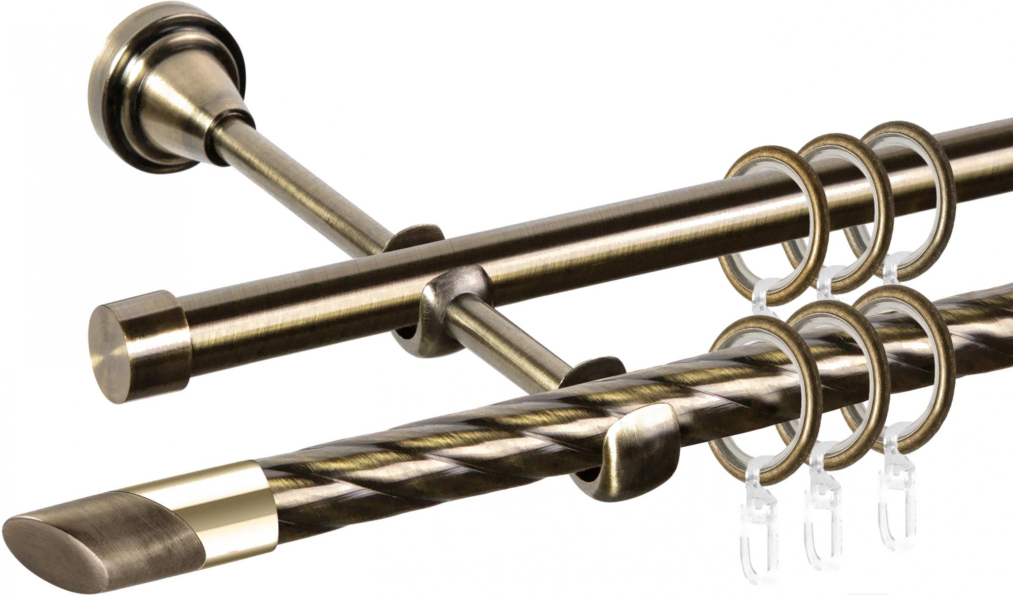 

Карниз АС ФОРОС Grace D16K/16Г составной + наконечники Скос золото 2.8м антик, Grace D16K/16Г составной + наконечники Скос золото 2.8м