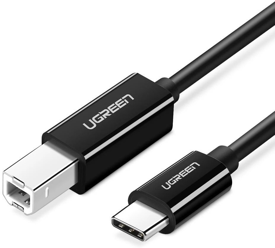 

Кабель Ugreen US241-80812 3m Black, Кабель UGREEN US241-80812 Type-C to USB 2.0 BM, Скорость передачи данных до 480 Мбит/с, USB-C совместим с Thunderbolt3, Драйверы не требуются, 3m, Black UGREEN USB-C to USB 2.0 Print Cable 3m US241 (Black) 80812