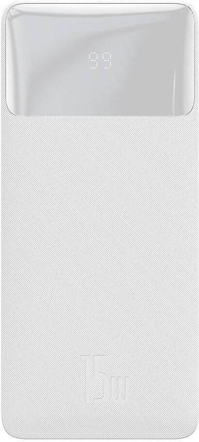 

Baseus Bipow Digital Display Power bank 10000mAh 15W White (PPDML-I02) / Внешний аккумулятор Baseus PPDML-I02 Bipow Digital Display Power Bank 10000mAh 15W White