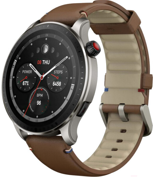 

Умные часы Amazfit GTR 4 коричневая винтажная кожа (A2166)