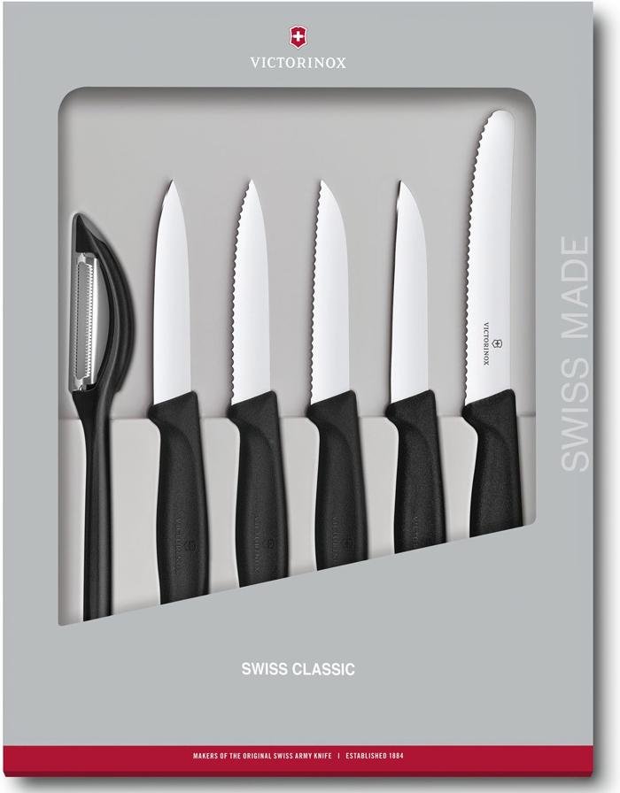 

Кухонный нож Victorinox Набор ножей Swiss Classic Kitchen 6 шт (коробка) черный [6.7113.6G], Набор ножей Swiss Classic Kitchen 6 шт (коробка)