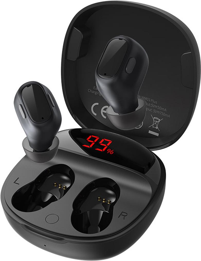 

Наушники Baseus Encok True WM01 Plus Black [NGWM01P-01], Bluetooth наушники Baseus NGWM01P-01 Encok True Wireless Earphones WM01 Plus Black (Baseus Encok True Wireless Earphones WM01 Plus Black (NGWM01P-01))