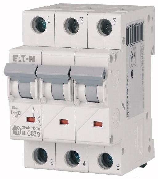 

Выключатель Eaton HL-C63/3 3P 63A C 4.5кA 3M [194797], HL-C63/3 3P 63A C 4.5кA 3M