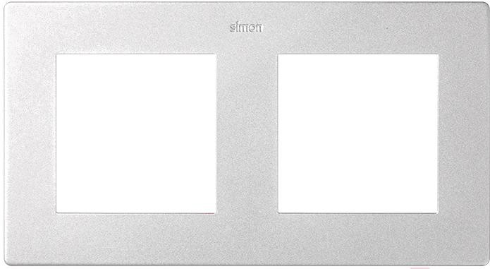 

Рамка для выключателя Simon 2400620-033 алюминий, Рамка Simon 2400620-033 алюминий