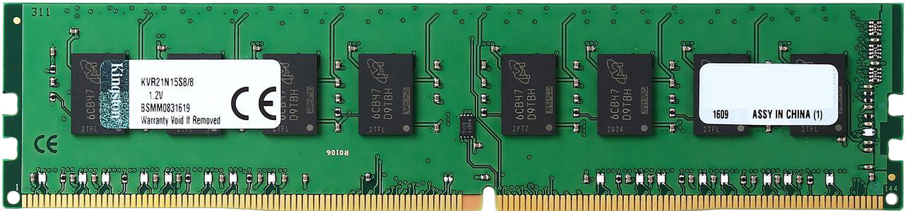 

Оперативная память Kingston ValueRam 8GB DDR4 PC4-17000 [KVR21N15S8/8], Оперативная память Kingston ValueRam 8GB DDR4 PC4-17000 KVR21N15S8/8