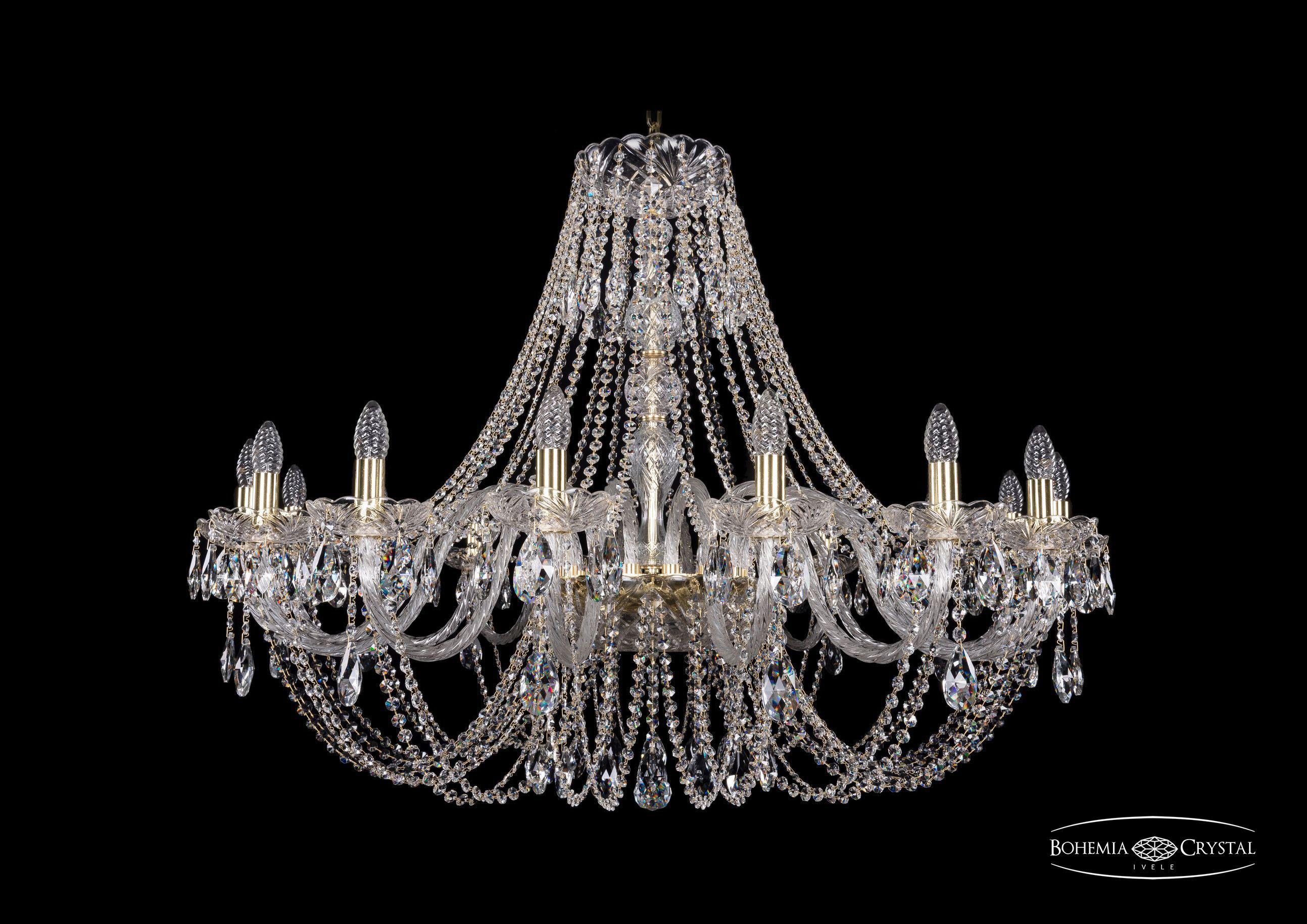 

Подвесная люстра Bohemia Ivele Crystal 1406/16/400/G